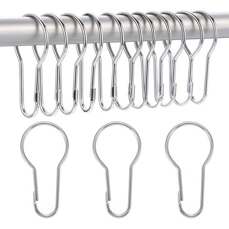 40 Pack Anneaux de Rideau de Douche Crochets Suspendus pour Tri et Organisation (1/5)