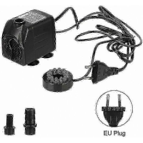 Pompe de fontaine submersible avec 12 lumières LED, fonctionnement ultra-silencieux, câble d'alimentation inclus, 15 W (1/5)