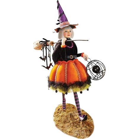 Hexenfigur aus Kunstharz für Halloween-Dekorationen, Hexenfigur aus Kunstharz für die Heimdekoration (1/4)