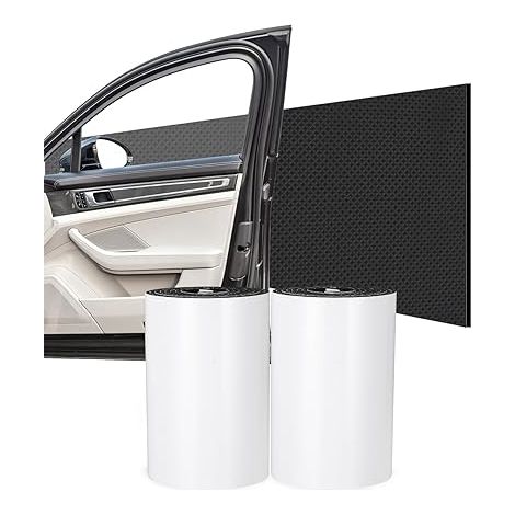 Mousse Protection Garage, 2 m x 20 cm, Protection Murale de Garage, étanche Protège Porte Voiture Antichoc, Protection Mur Portières de Voiture Extra épaisse Autoadhésive, Noir (1/5)