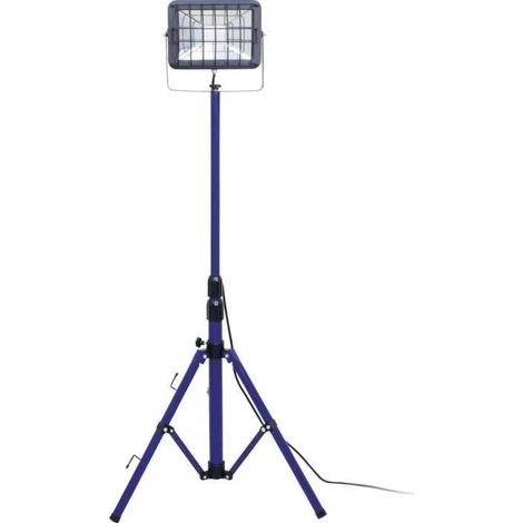 as-schwabe LED-Strahler auf schwarzem und blauem Stativ 30 W