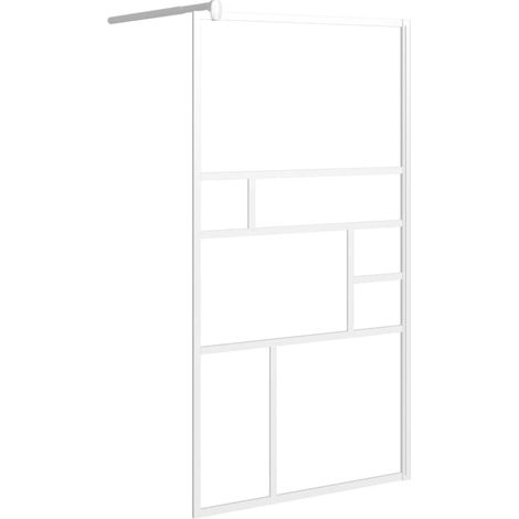 Maison Exclusive - Parete per Doccia Walk in 100x195 cm in Vetro ESG Bianco