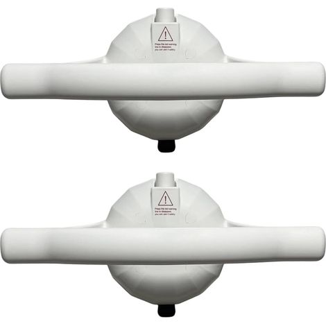 Ventouse de sécurité pour salle de bain - Capacité de 100 kg - Pour personnes âgées et handicapées - Antidérapante - Aide au déni d'installation - Perceuse à déni d'installation (1/5)