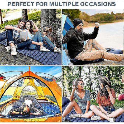 Matelas de camping léger, matelas gonflable, tapis de sol pour le camping, repose-pieds, matelas de randonnée (1/5)