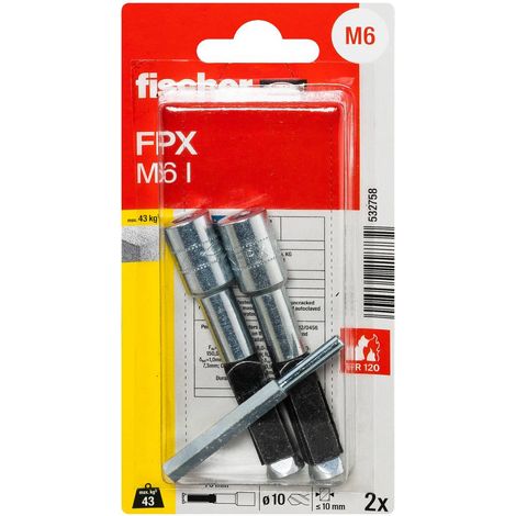 Fischer 532758 FPX M6 I K NV Ancoraggio per calcestruzzo cellulare 1 KIT (1/5)