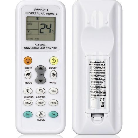Télécommande universelle pour climatiseur , télécommande universelle pour climatiseur à faible consommation d'énergie , adaptée à Gree , Midea , Samsung , Sanyo , Sharp , Haier , TCL , Whirlpool et pl (1/3)