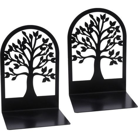 2 Pièces Serre-Livres. Serre-Livres Pour Contenir Des Livres. Serre-Livres Décoratifs. Porte-Livres Pour La Maison. L'École Ou Le Bureau. Serre-Livres En Métal Lourd. Serre-Livres Pour Étagères Noir (1/4)