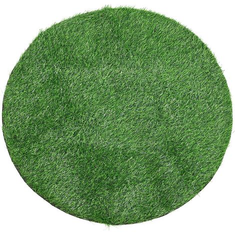 Tapis Gazon Artificiel Extérieur Simulé Rond Tapis Pelouse Synthétique Vert Résistant Pluie Soleil pour Chiens Entraînement Potty Balcon Jardin (1/5)