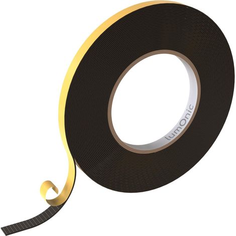 Bande d'étanchéité autocollante en EPDM (10 m) 10 mm x 1 mm Bande pour fenêtres et portes Joint en caoutchouc pour isolation contre le froid (1/2)