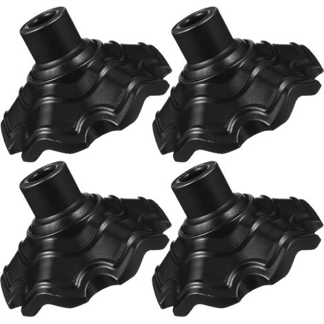 Lot de 4 protège-Pieds 16 mm pour Chaise de Camping et Fauteuil d’extérieur - Patins Anti-enfoncement pour sols durs et terrains Meubles (1/5)