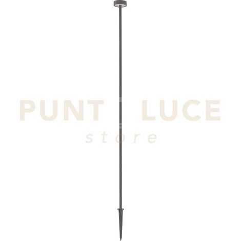 GES2424C PALETTO UN ALLUMINIO E METACRILATO LED 3000K 99LM 1,5W CON PICCHETTO GRIGIO ANTRACITE H.80CM