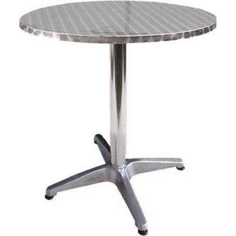 Table de bar bistrot en aluminium rond au haut étage 60 cm Collection de luxe de jardin (1/4)