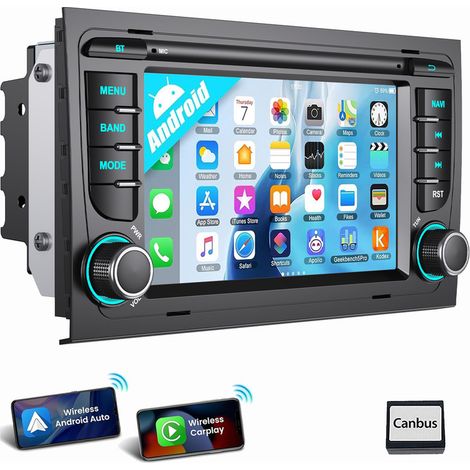 Pour Audi A4 8E 8H B6 B7 Apple Carplay Android 15 Autoradio GPS WIFI RDS 2+64G (1/5)