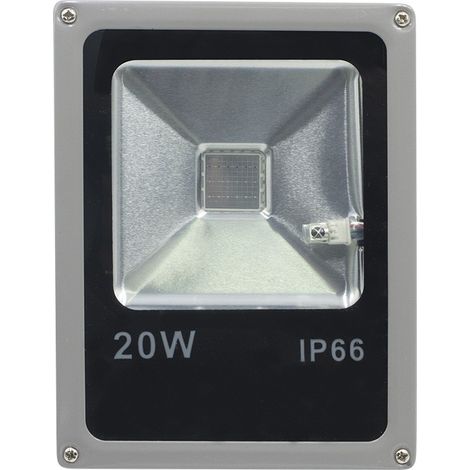 Foco LED RGB de 20w para Exterior y Ángulo de 120 ° con Protección IP66