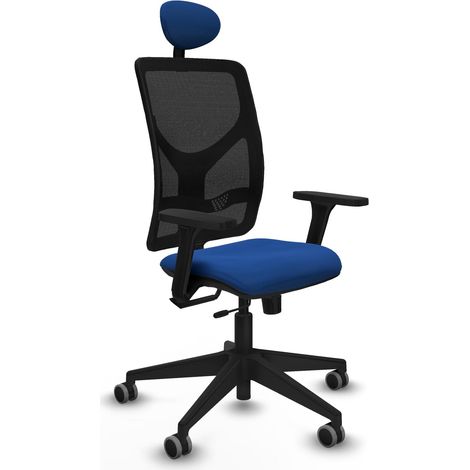 Chaise piqueras y crespo Motilla noir accoudoirs ajustables support lombaire (1/2)