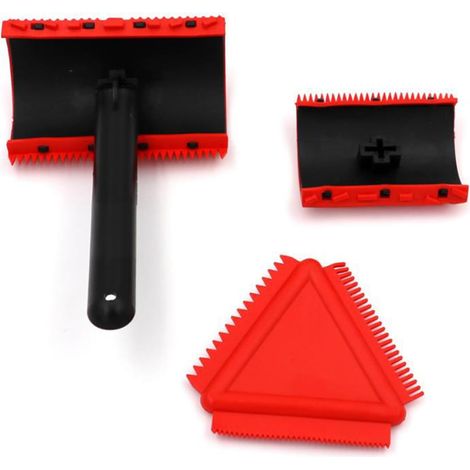 Lot de rouleaux de peinture pour grains de bois avec rouleaux en polyuréthane et poignée ergonomique pour revêtement mural lisse (1/4)