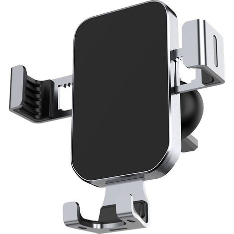 Support téléphone voiture par gravité, accroche pour grille d'aération, porte téléphone voiture stable et pratique pour fixation sur ventilation (1/5)