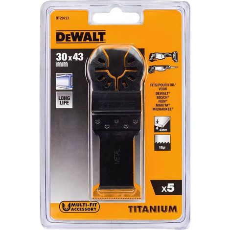 LAMA PER SEGA DEWALT MT 30x43mm TITANIO 5 pz. METALLO
