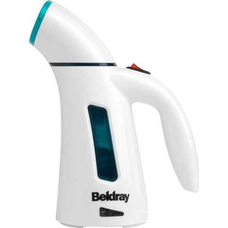 Beldray BEL0725TQ-VDEEU7 Ferro da Stiro a vapore Verticale Portatile, leggera, compatta, 100 ml, rinfresca e igienizza tutti i tessuti, per Abiti per Casa, Ufficio, Viaggi, Rimuove le Pieghe, 600 W (1/5)