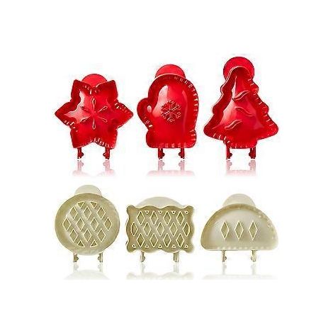 Lebensmittelechte Materialien, leicht zu reinigen: Mini-Handkuchenformen-Set, ideales Geschenk für kreative Bäcker (6-teilig, inklusive Weihnachtsbaum- und Schneeflockenformen)
