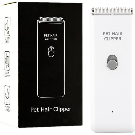 Tondeuse à poils pour chiens et chats étanche, portable, électrique, rechargeable par USB, outil de toilettage pour animaux de compagnie, silencieuse et sans fil, pour petits animaux.-AquaForge (1/5)
