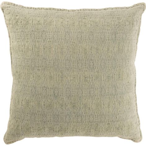Coussin Déco Imprimé "Frost" 50x50cm Vert Menthe (1/2)