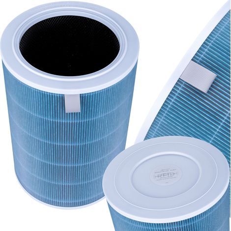 HEPA Ersatzfilter kompatibel mit Xiaomi Mi Air Purifier 1/2/2S/3/Pro – H13 99,97% 0,3 µm Blau bis 6 Monate
