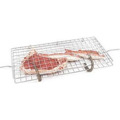 Graticola Girevole Media In Acciaio Cromato - cm.70x47x22 kg.0,8