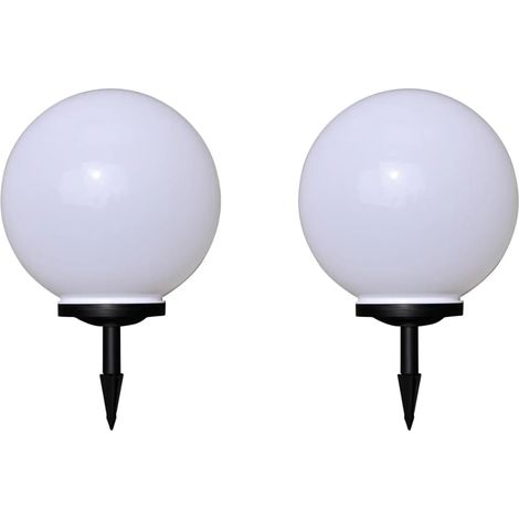 FIMEI 2 pcs Lampes d'allée d'extérieur à LED 40 cm et piquet au sol (1/5)