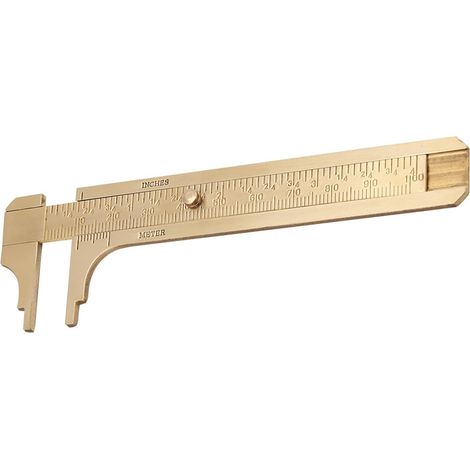 Pied à coulisse Vernier, en laiton de 10 cm (4 pouces) (1/5)