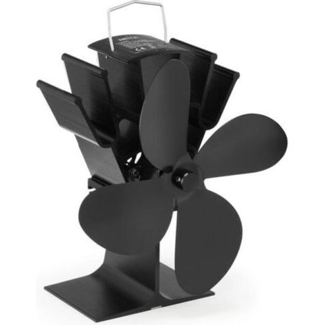 Ventilateur pour foyer de poêles à bois, fonctionnement sans électricité, 4 Flügel (1/5)