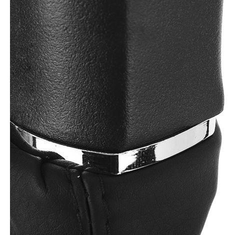 Gear Shift Knob Boot Gaiter Poignée de Vitesse 6 Vitesses + R pour Opel Astra H avec ABS et Cuir Noir (1/4)