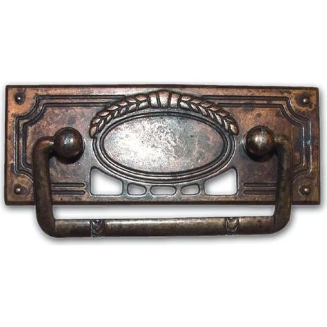 Maniglia Maniglietta per Mobili Ottone Antico Metal Style 100x46 mm (1/2)