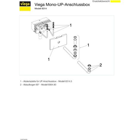 VIEGA 734817 Boîte de raccordement encastrée VIEGA 734817 Mono 8314 (1/5)