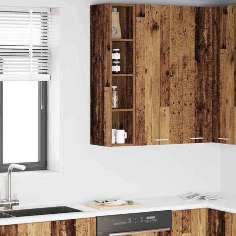Hanging Cabinet Old Wood 20 x 29.5 x 100 cm Engineered Wood vidaXL (1/5)