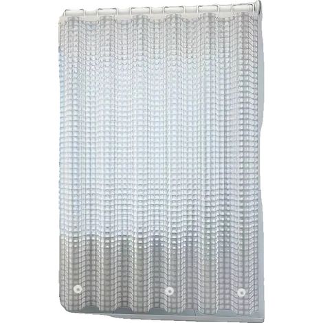 Douche Rideau Douche, Imperméable, Design Durable, clair-b, 180×200cm (1/2)