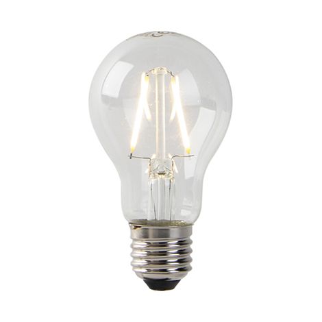 LUEDD Bombilla LED E27 A60 transparente 2W 180lm 2700K