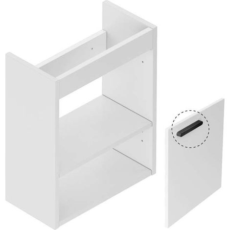 Ravak Chrome II - Mueble lavabo 40x22x50 cm, sin puerta, blanco brillo X000001750