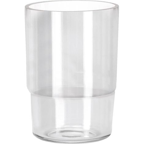 Gobelet à Dents Accessoire Mural Couleur Claire matériau : Acier Inoxydable, Verre (1/4)