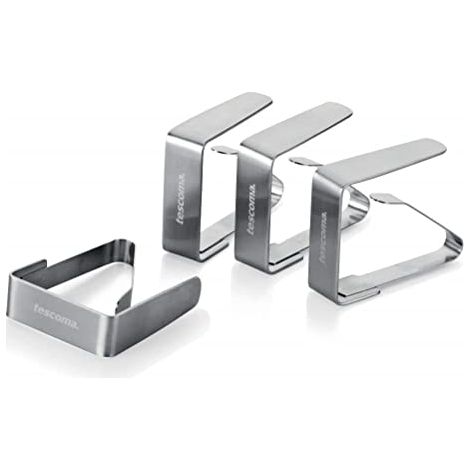 Clip fermatovaglia in acciaio 4 pz presto Tescoma (1/4)