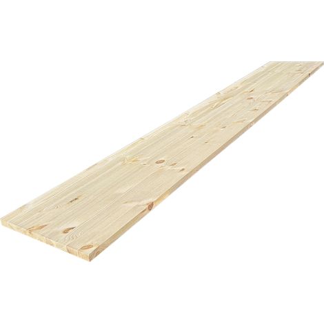 Tablette Pin Rustique bois massif, L.240 x l.40 cm, Ep.22 mm (1/5)