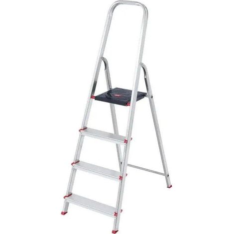 Hailo Klappbare Aluminiumleiter mit 4 Stufen (1/3)