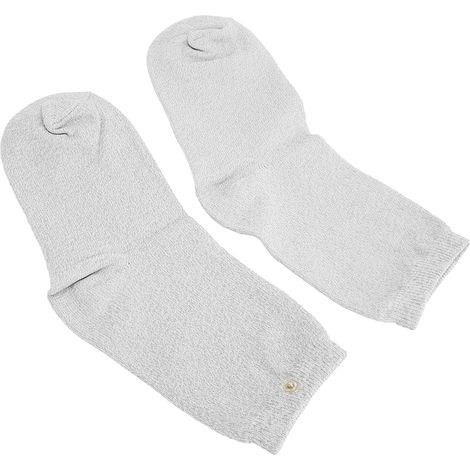 1 Paire de Chaussettes de Stimulation Électrique avec Fibres d'Argent, Confortables et Respirantes, pour Douleurs Articulaires et Rééducation Musculaire (1/5)