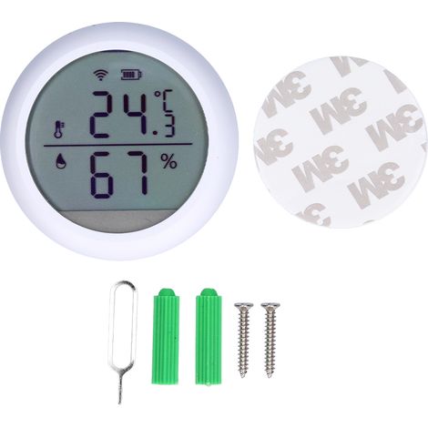 Intelligenter digitaler Luftqualitätsdetektor mit Temperatur- und Feuchtigkeitssensor, Mini-Wandmonitor für Zuhause (1/5)