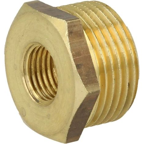Réduction FM/FF 1/4’’ x 1/8’’ hexagonal laiton nu