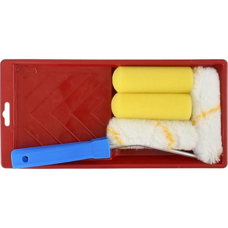 Malerset Brosse PS014, 6-teilig, Walzen mit Wanne