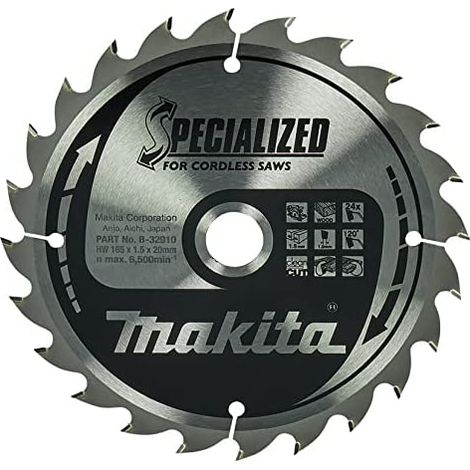 MAKITA B-32910 Disco HM 165/20/24D Batería (1/3)