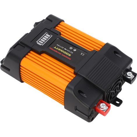 12V auf 110V Wechselrichter-Kfz-Netzteil 500W 2 USB-Anschlüsse Display Akku Modifizierte Wellenform Ladegerät Mobiltelefon (1/5)