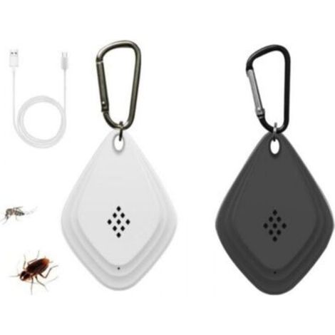 Set mit 2 Ultraschall-Mückenschutz-Armbanduhren, Mückenschutz-Armbänder für Kinder und Erwachsene