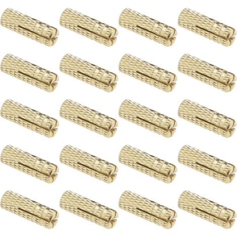 20pcs M4 Boulons d'expansion à Motif de Pression Interne en Laiton Chevilles d'Ancrage Mural Quincaillerie de Fixation Enfichable pour Ancrage dans des Briques Solides en Béton (1/5)
